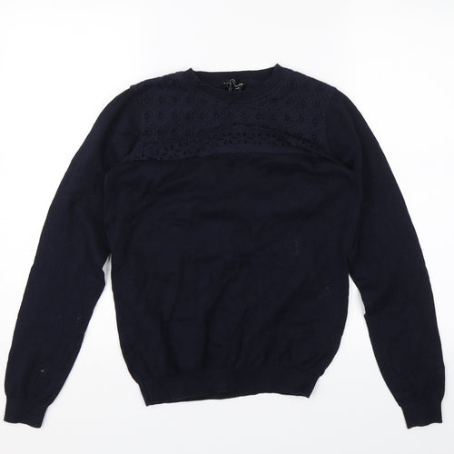 Dorothy Perkins Womens Blue   Pullover Jumper Size 8