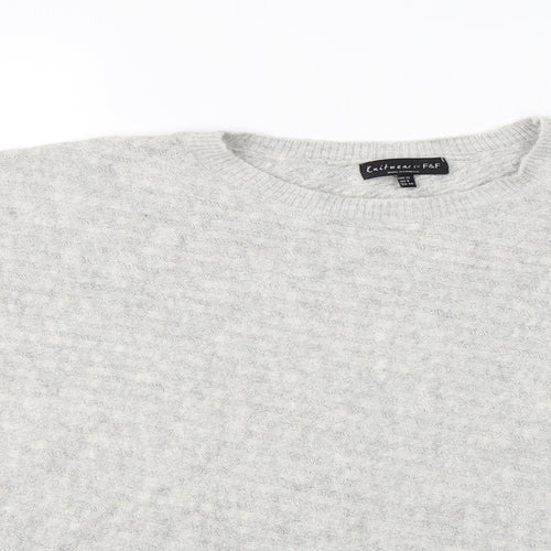 F&F Womens Grey   Pullover Jumper Size 12