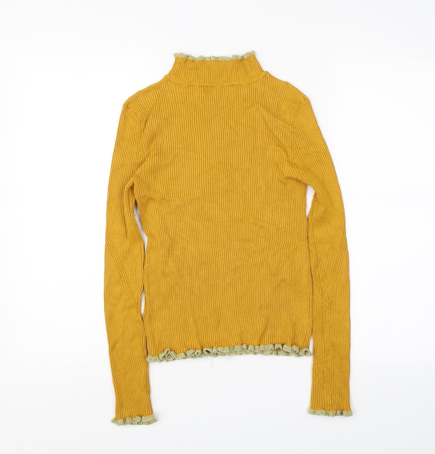 M&S Womens Yellow   Pullover Jumper Size 8