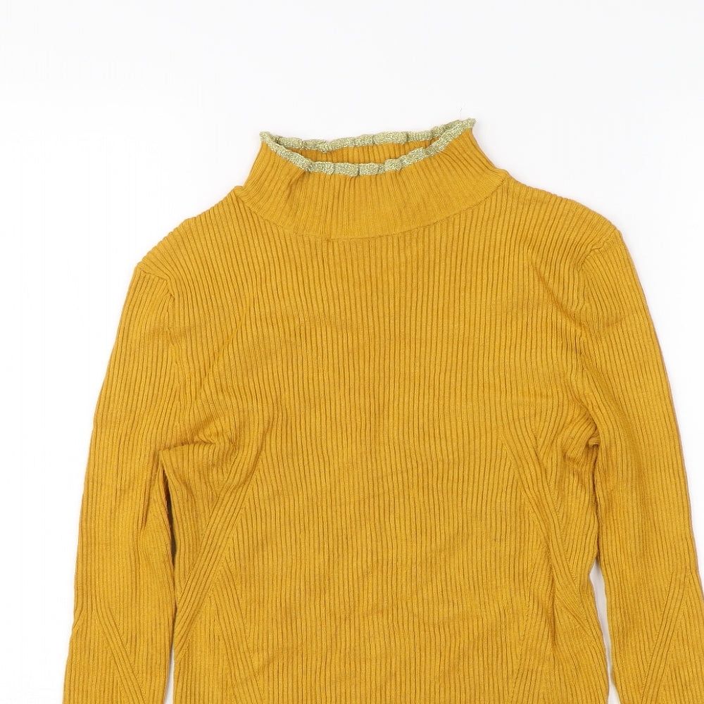 M&S Womens Yellow   Pullover Jumper Size 8