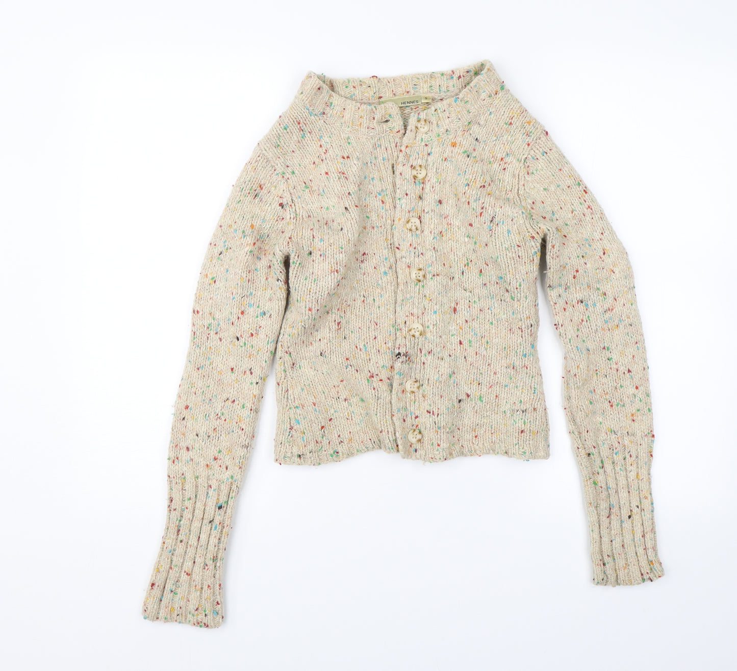 Hennes Womens Beige   Cardigan Jumper Size S