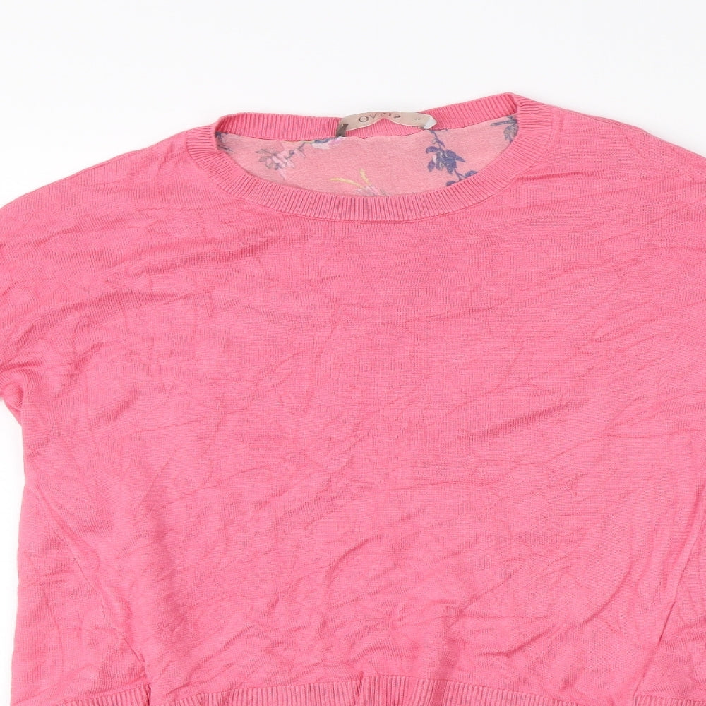 Oasis Womens Pink   Pullover Jumper Size M