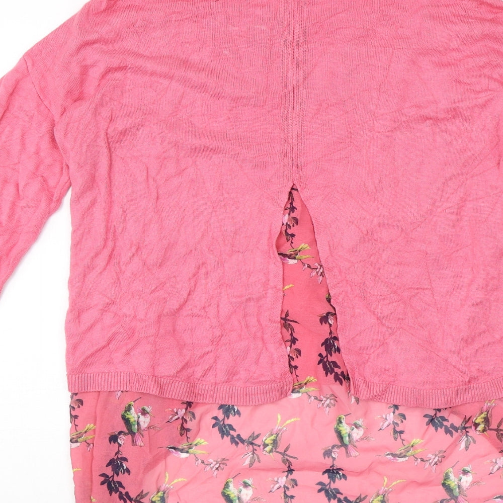 Oasis Womens Pink   Pullover Jumper Size M