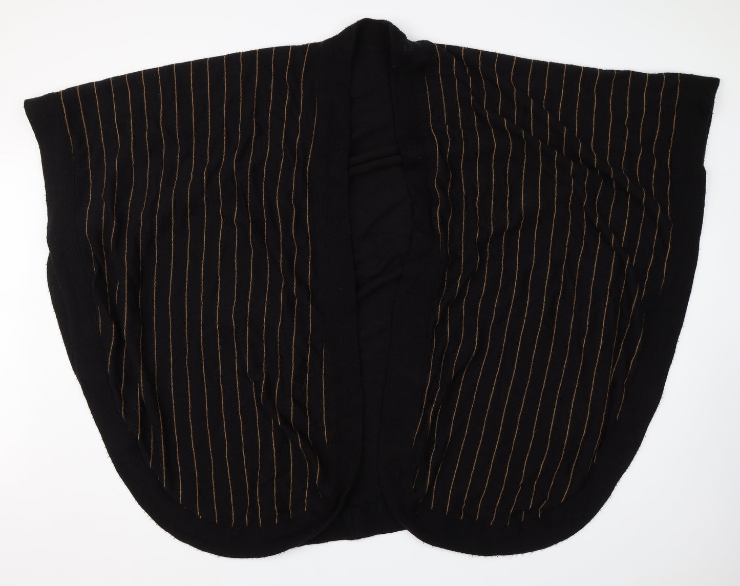 Preworn Womens Brown Striped  Cape Jumper One Size
