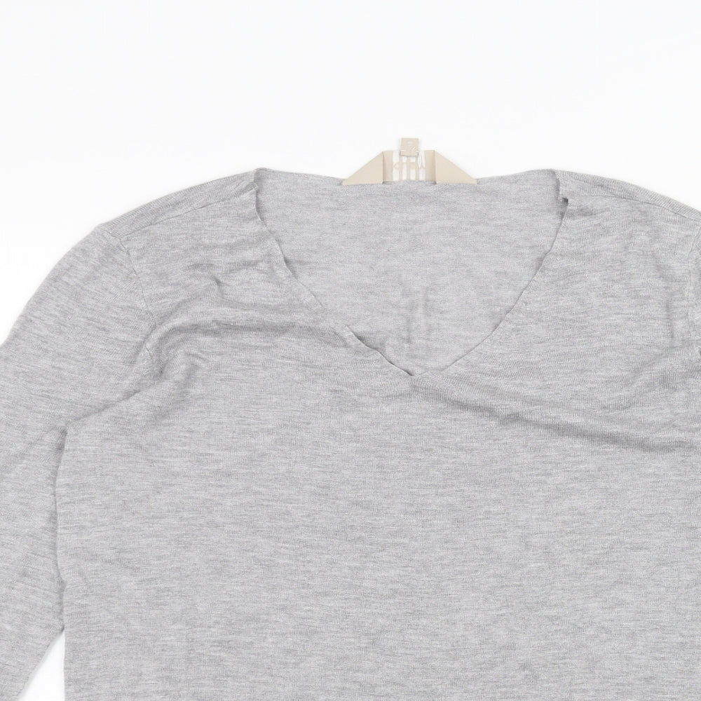 kley Womens Grey   Basic T-Shirt Size 10