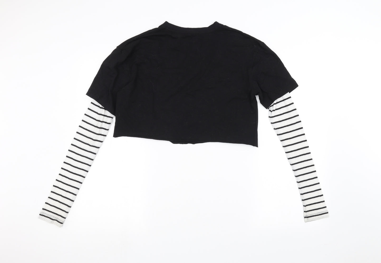 Reclaimed Vintage Womens Black   Basic T-Shirt Size 6