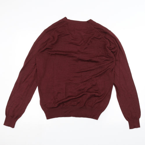 Morley Mens Red   Cardigan Jumper Size S