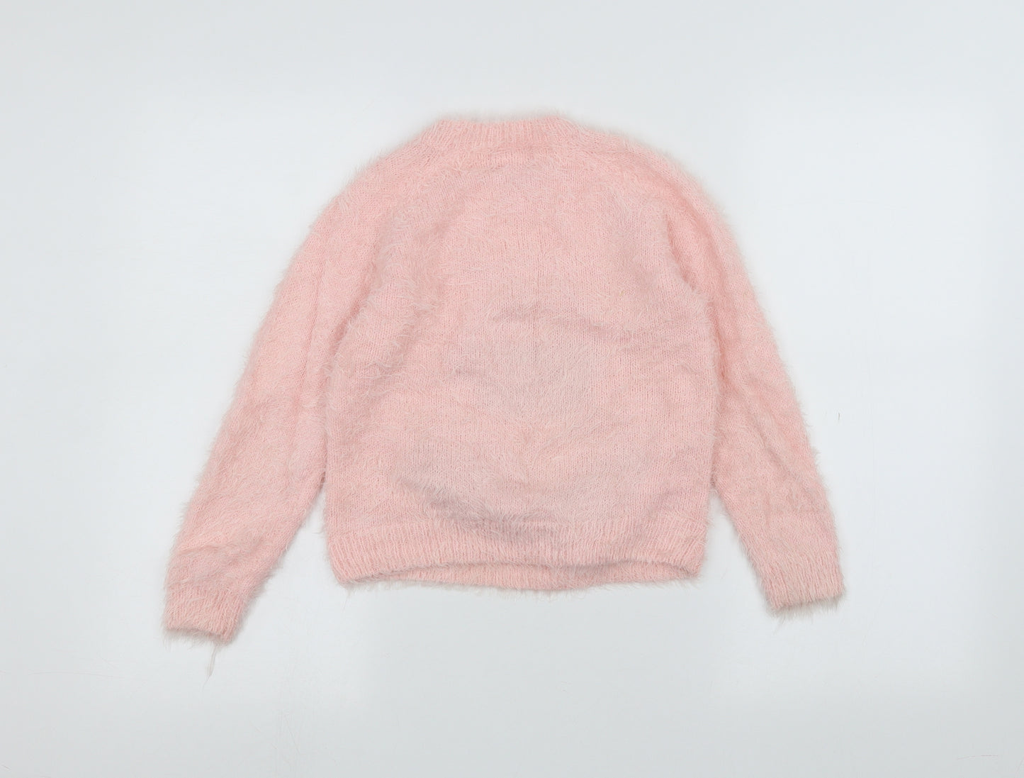 George Girls Pink   Pullover Jumper Size 8-9 Years  - Christmas