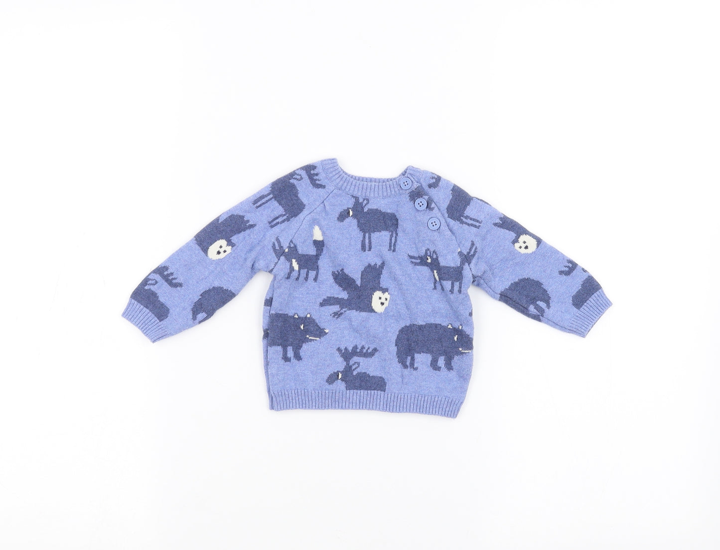John Lewis Baby Blue   Pullover Jumper Size 3-6 Months