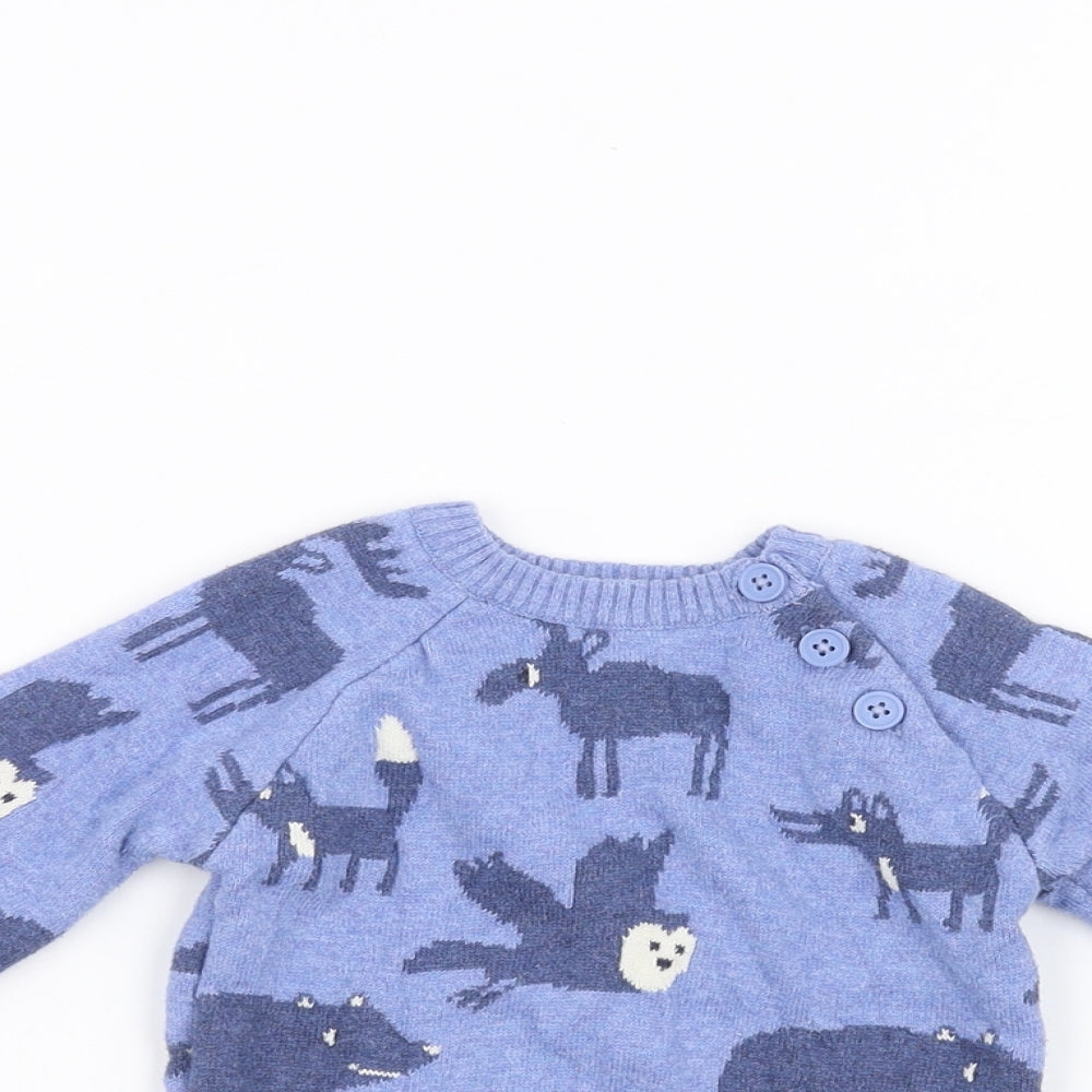 John Lewis Baby Blue   Pullover Jumper Size 3-6 Months