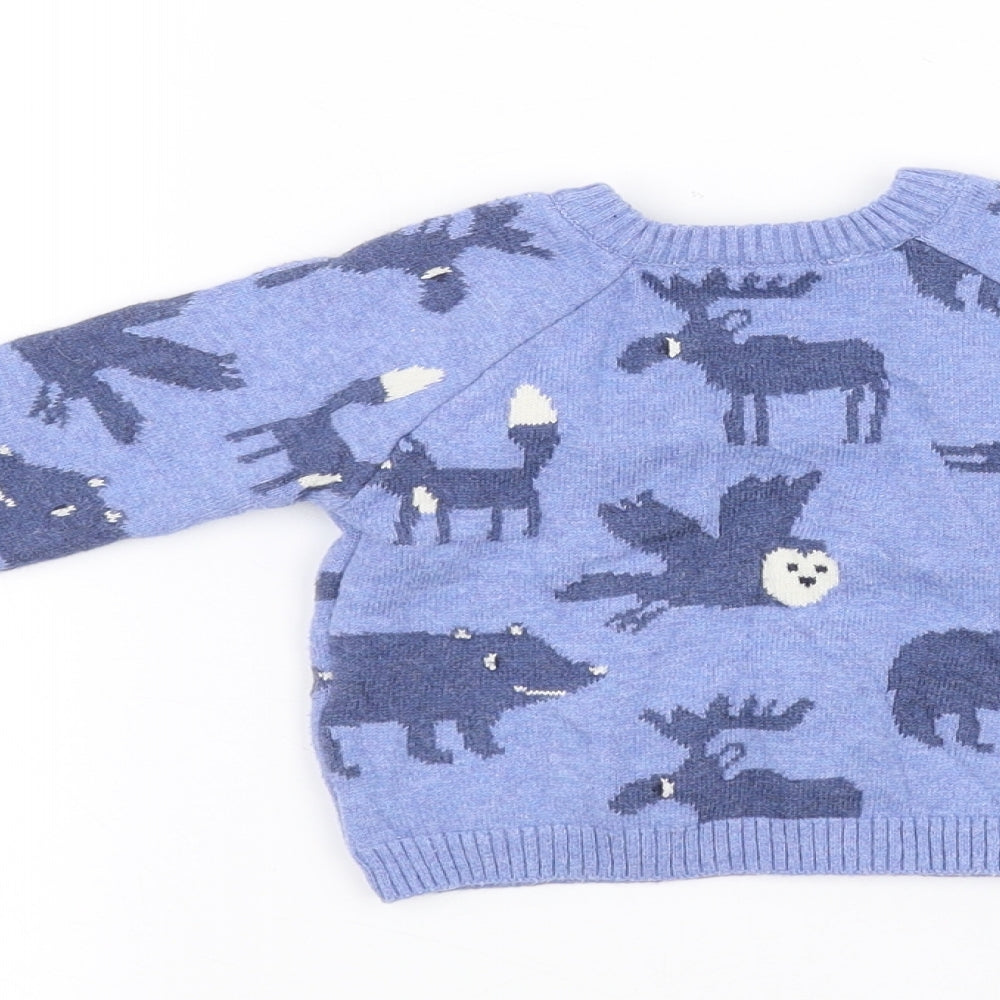 John Lewis Baby Blue   Pullover Jumper Size 3-6 Months