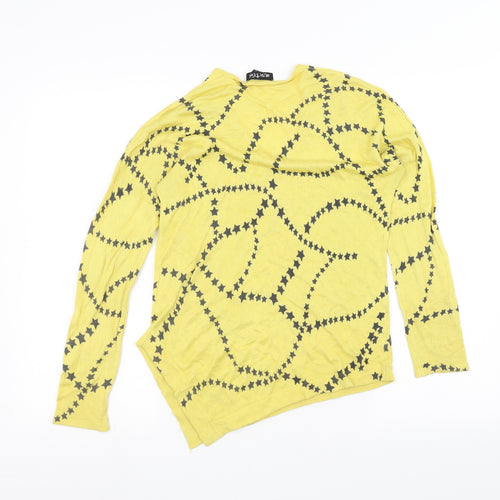marble Womens Yellow   Pullover Jumper Size XS
