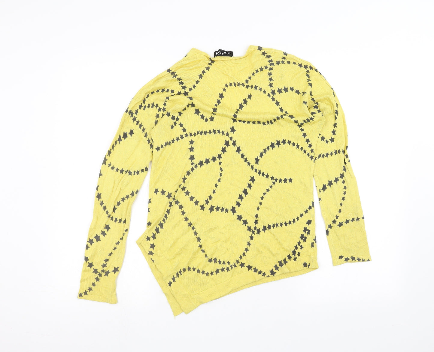 marble Womens Yellow   Pullover Jumper Size XS