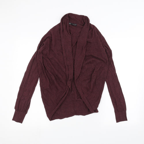 Bershka Womens Red   Cardigan Jumper Size L