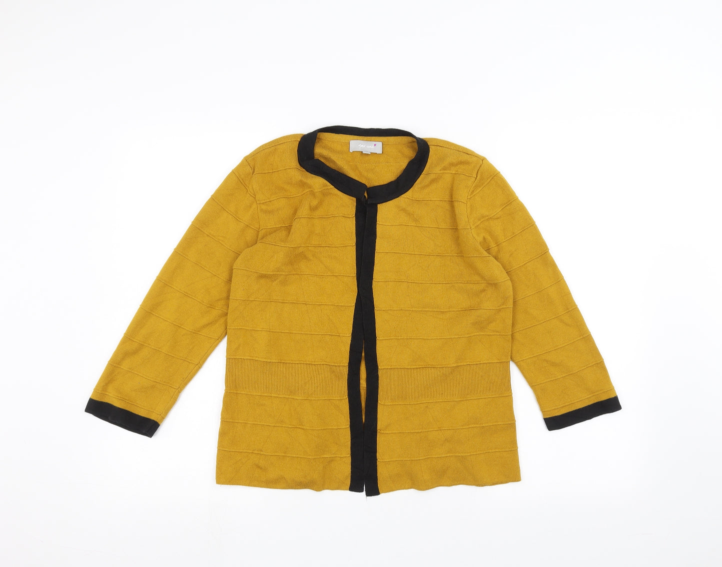 Per Una Womens Yellow   Cardigan Jumper Size 14