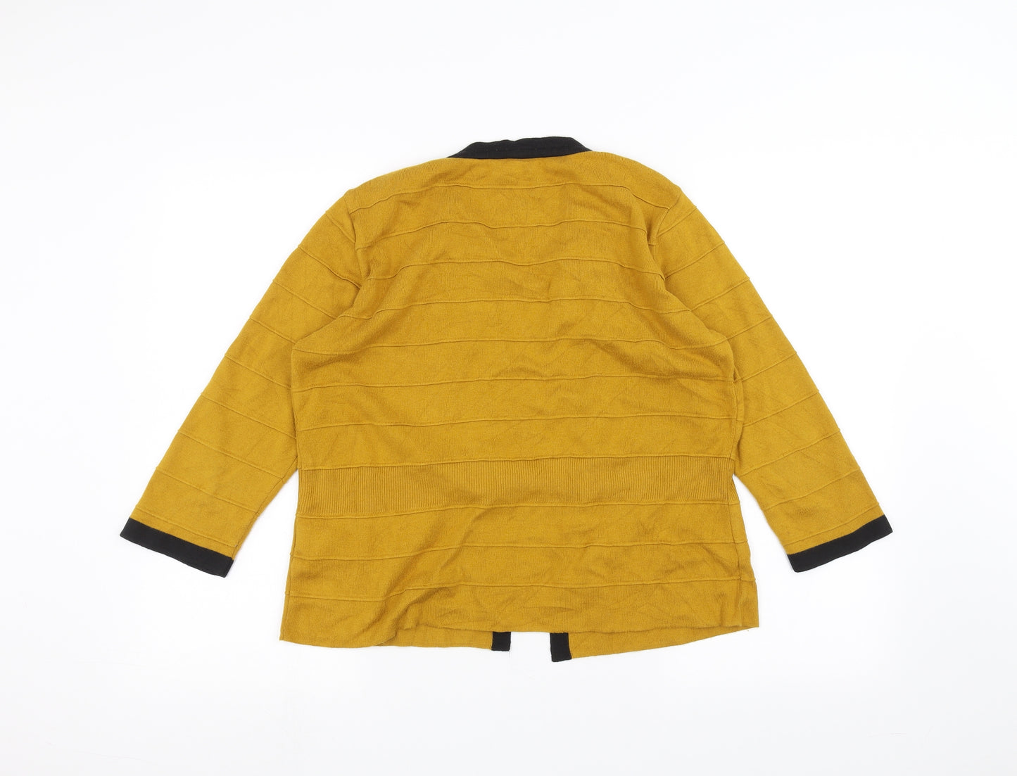 Per Una Womens Yellow   Cardigan Jumper Size 14