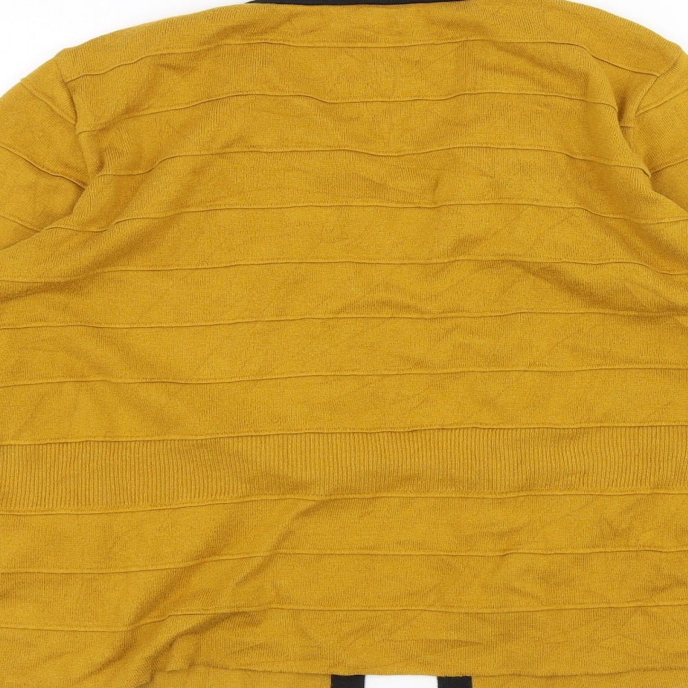 Per Una Womens Yellow   Cardigan Jumper Size 14
