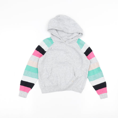 Minti Girls Grey   Pullover Hoodie Size 7 Years