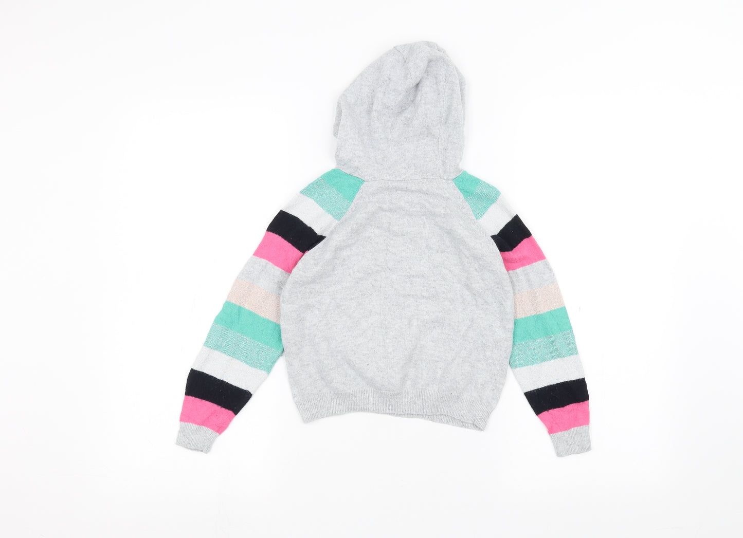 Minti Girls Grey   Pullover Hoodie Size 7 Years