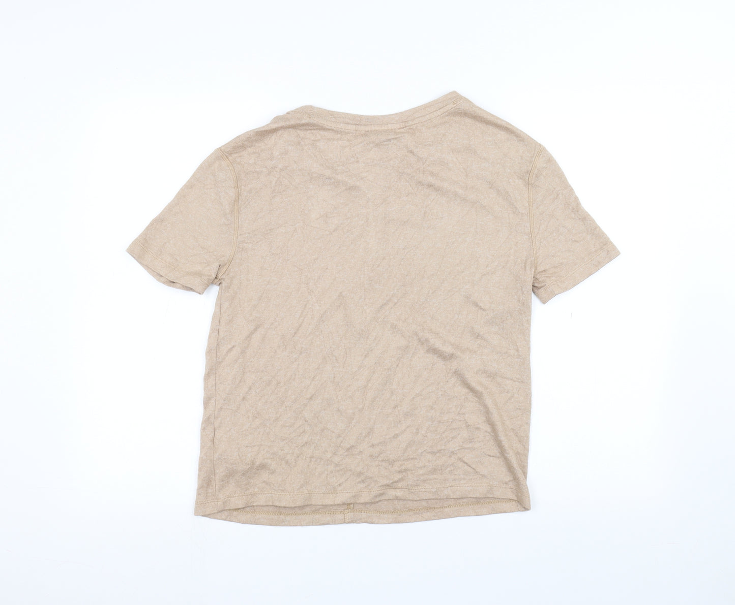 Marks and Spencer Womens Brown   Basic T-Shirt Size S