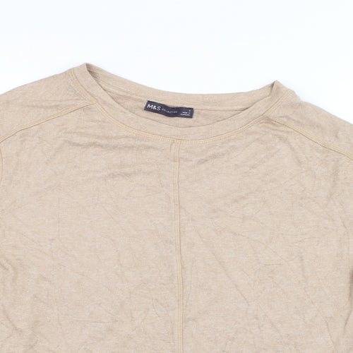 Marks and Spencer Womens Brown   Basic T-Shirt Size S