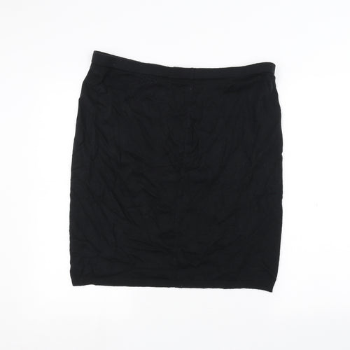 Preworn Womens Black   A-Line Skirt Size XL