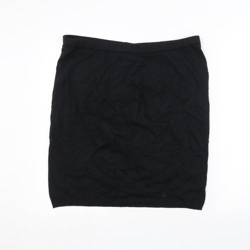Preworn Womens Black   A-Line Skirt Size XL