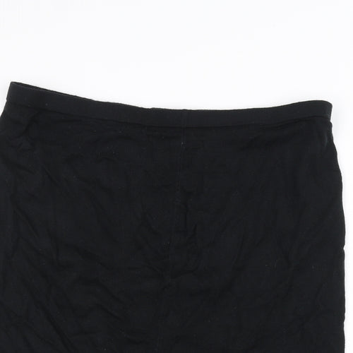 Preworn Womens Black   A-Line Skirt Size XL
