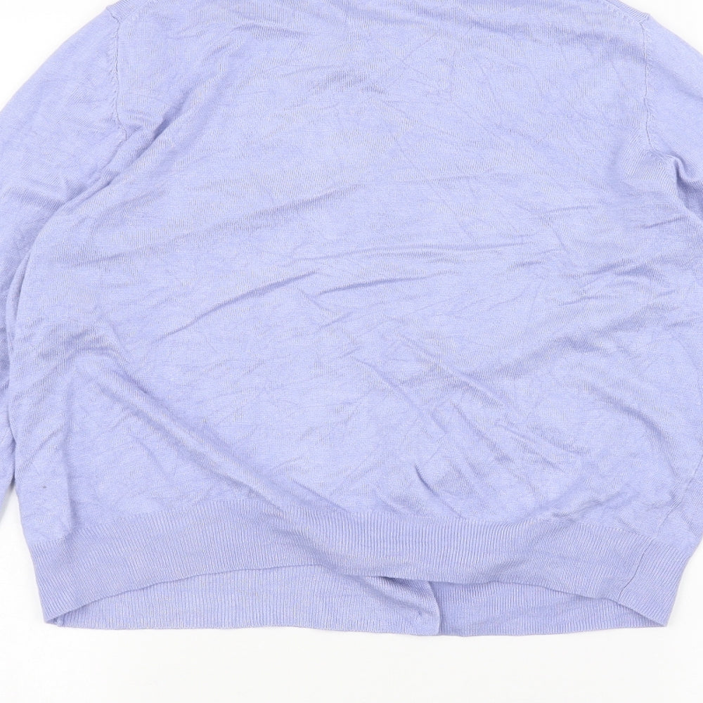 Marks and Spencer Womens Blue   Cardigan Jumper Size 16