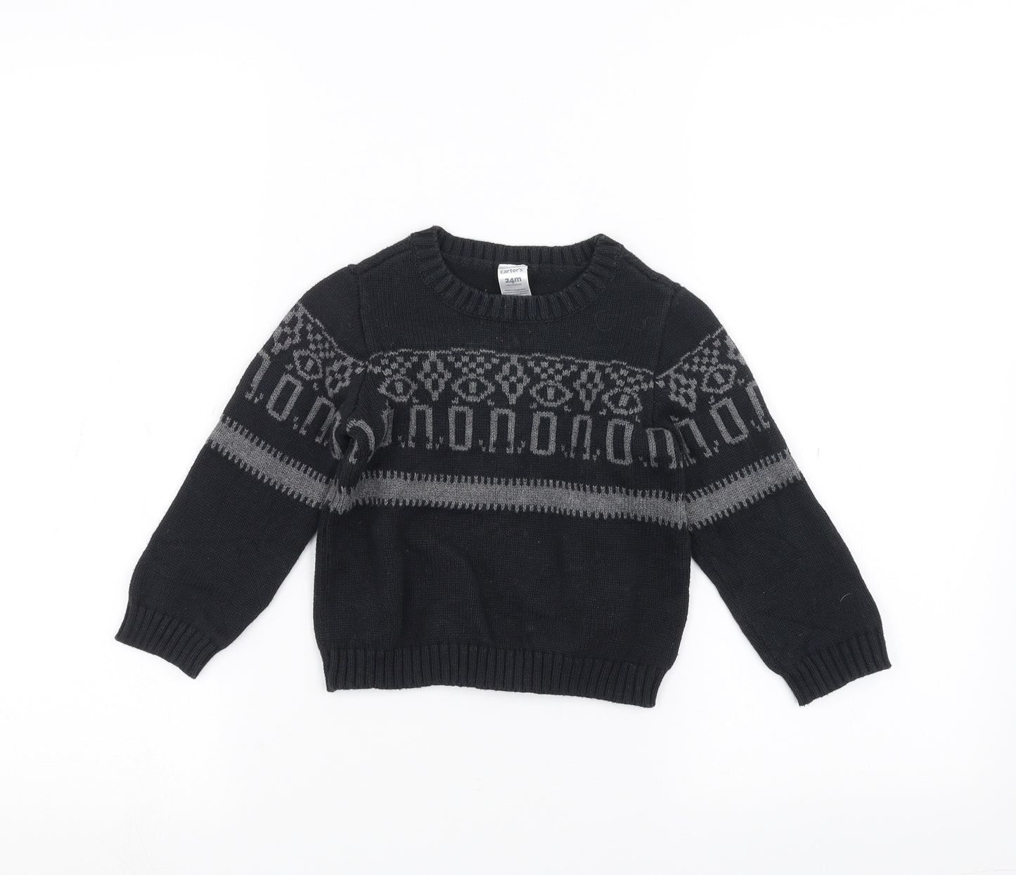 Preworn Baby Black   Pullover Jumper Size 24 Months