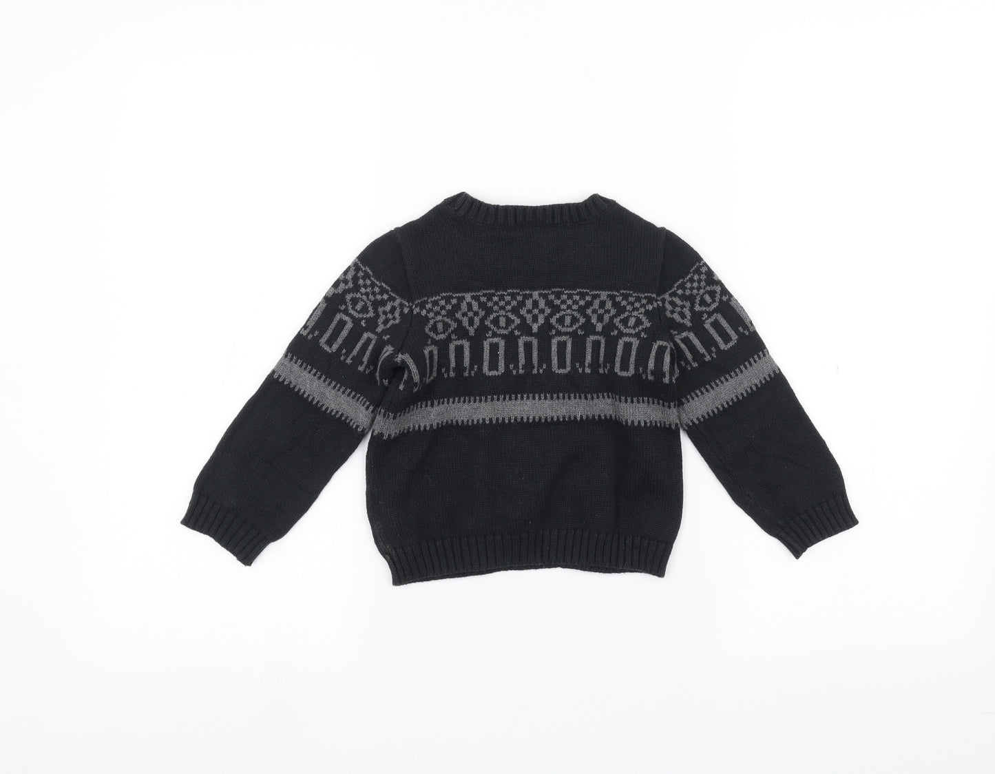 Preworn Baby Black   Pullover Jumper Size 24 Months