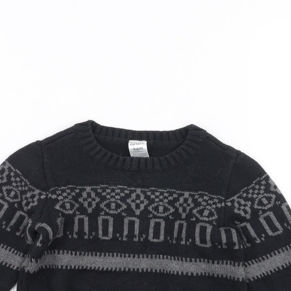 Preworn Baby Black   Pullover Jumper Size 24 Months