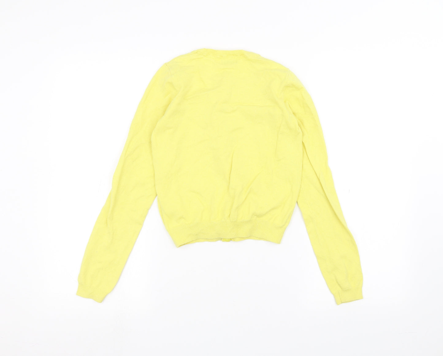 NEXT Girls Yellow   Cardigan Jumper Size 11-12 Years