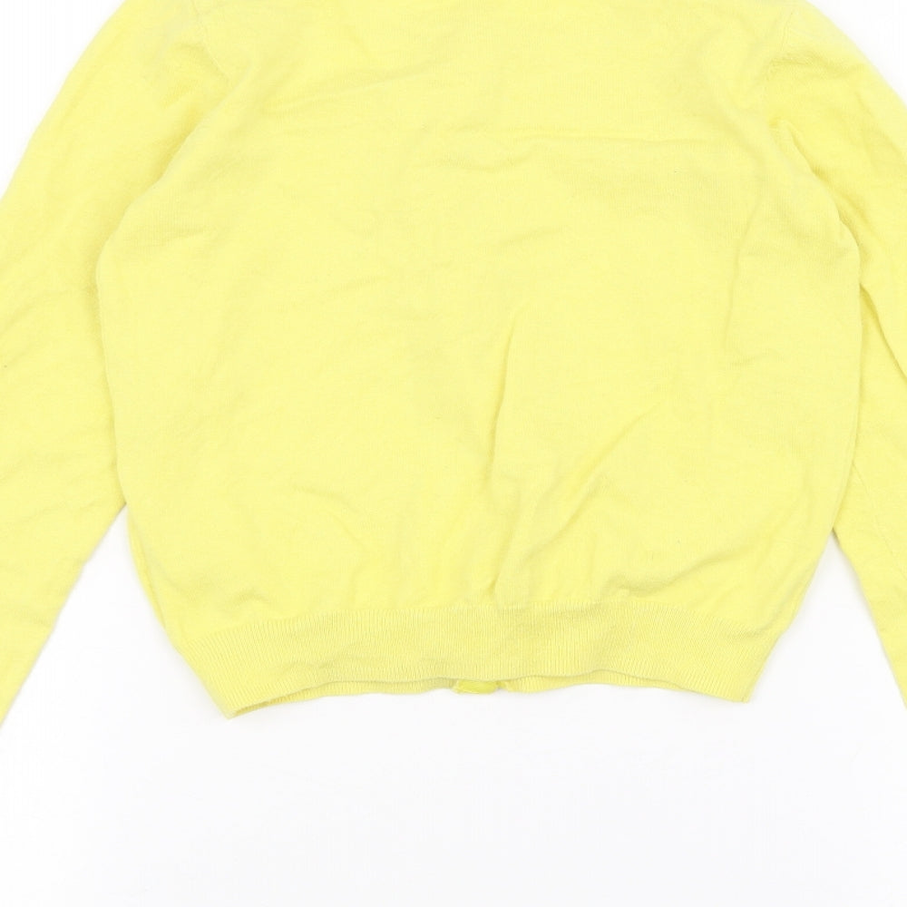NEXT Girls Yellow   Cardigan Jumper Size 11-12 Years