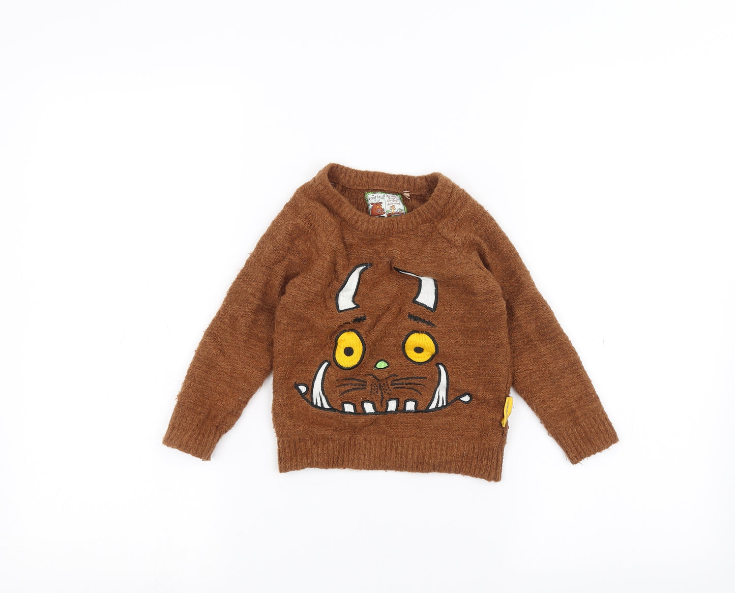 TU Boys Brown   Pullover Jumper Size 2-3 Years  - THE GRUFFALO