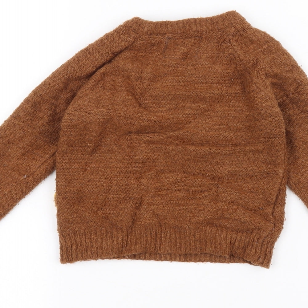 TU Boys Brown   Pullover Jumper Size 2-3 Years  - THE GRUFFALO
