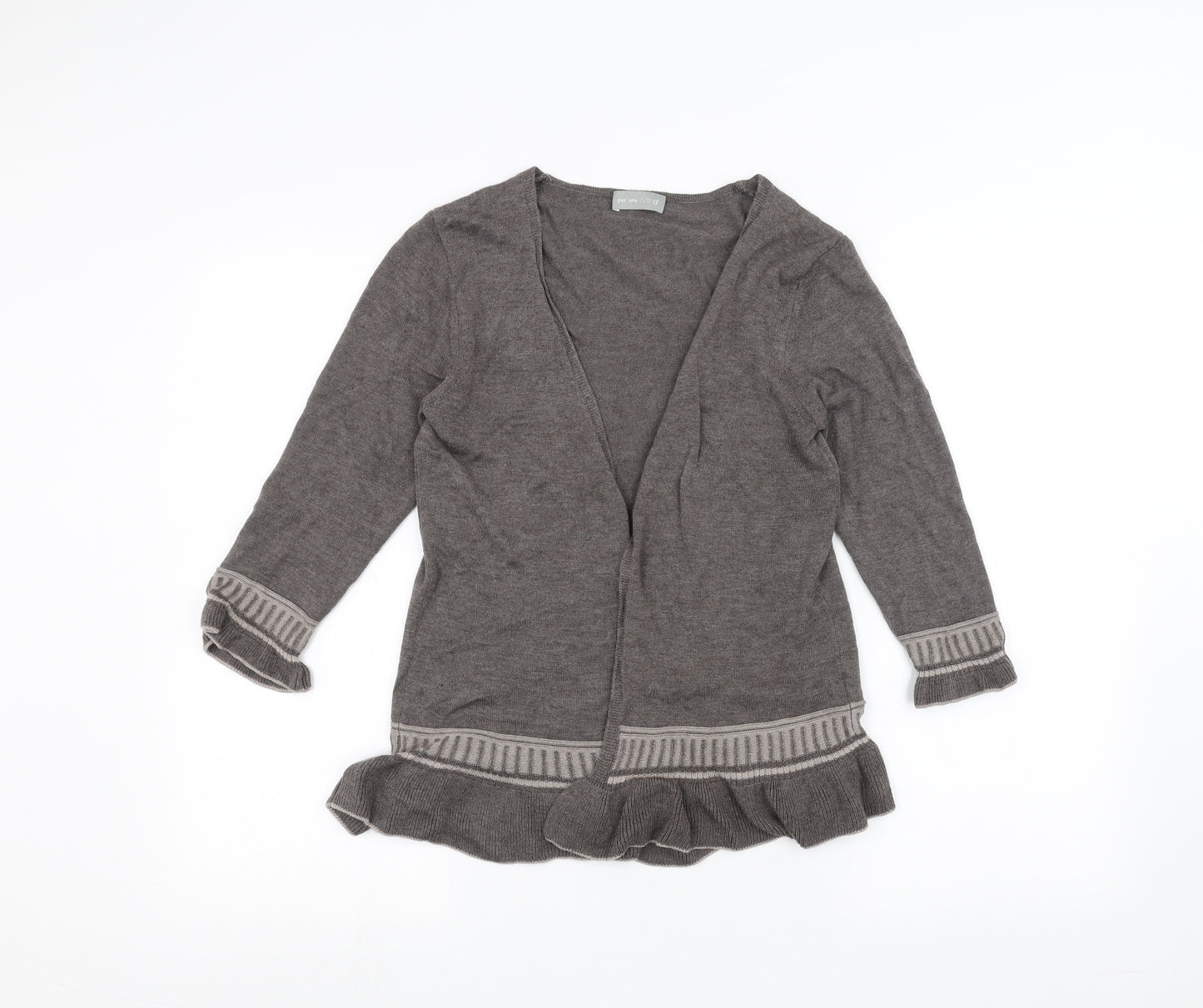 Marks and Spencer Womens Brown   Cardigan Jumper Size 12