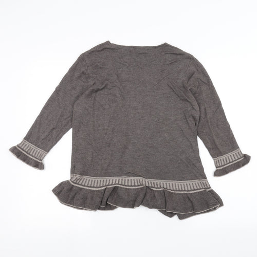 Marks and Spencer Womens Brown   Cardigan Jumper Size 12