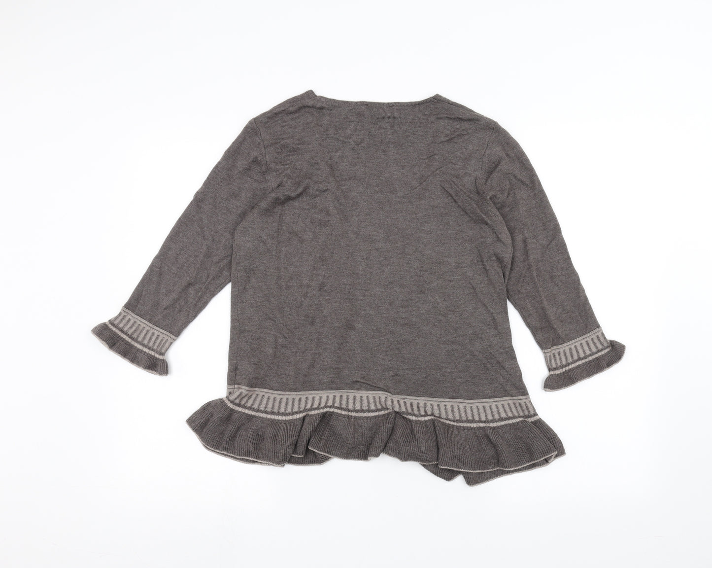 Marks and Spencer Womens Brown   Cardigan Jumper Size 12
