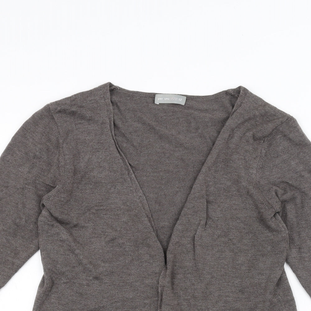 Marks and Spencer Womens Brown   Cardigan Jumper Size 12