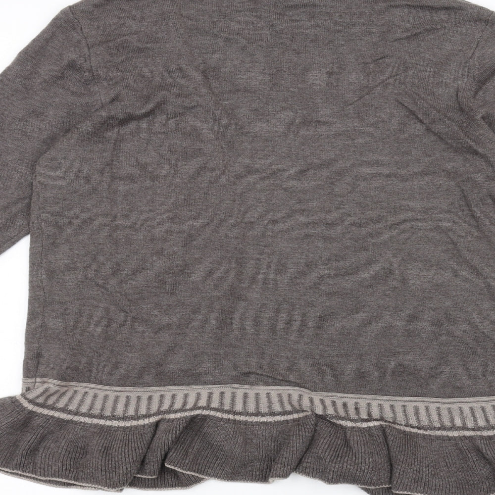 Marks and Spencer Womens Brown   Cardigan Jumper Size 12