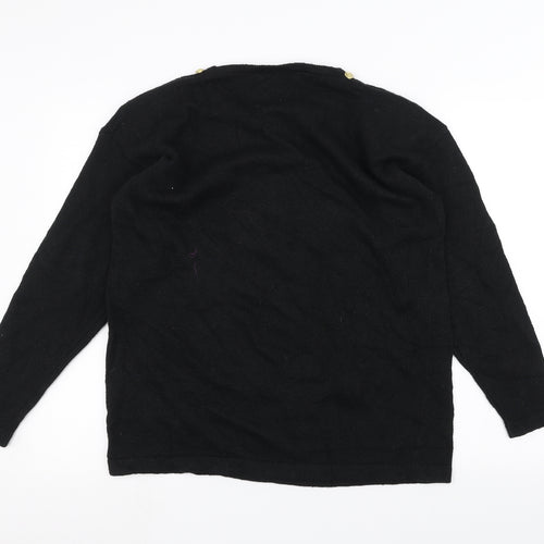 Sanco Womens Black   Pullover Jumper One Size
