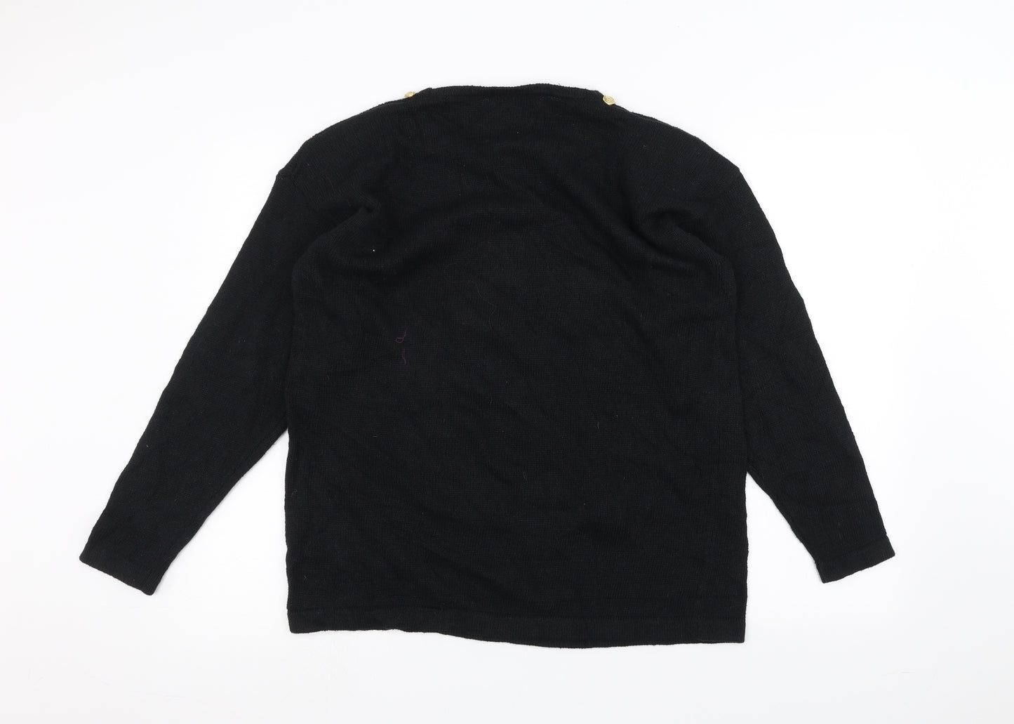 Sanco Womens Black   Pullover Jumper One Size