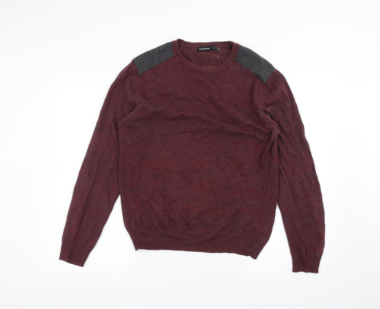 Cedar Wood State Mens Red   Pullover Jumper Size S