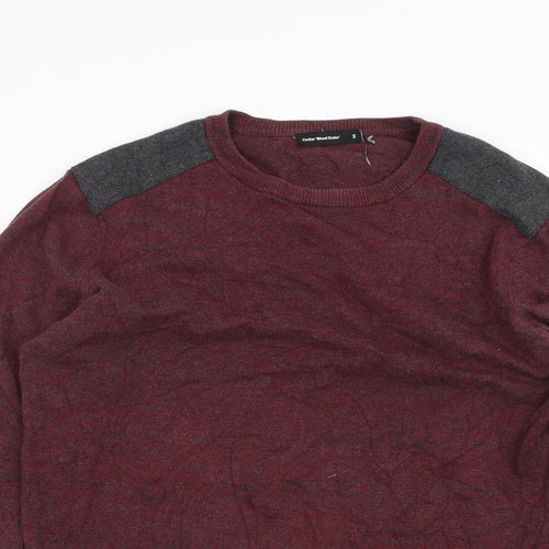 Cedar Wood State Mens Red   Pullover Jumper Size S
