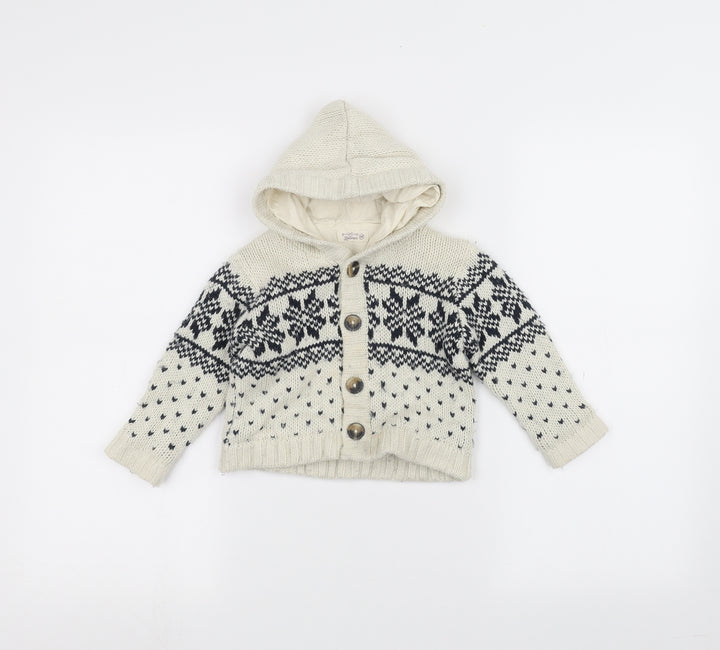 DMB Baby White   Jacket Coatigan Size 24 Months