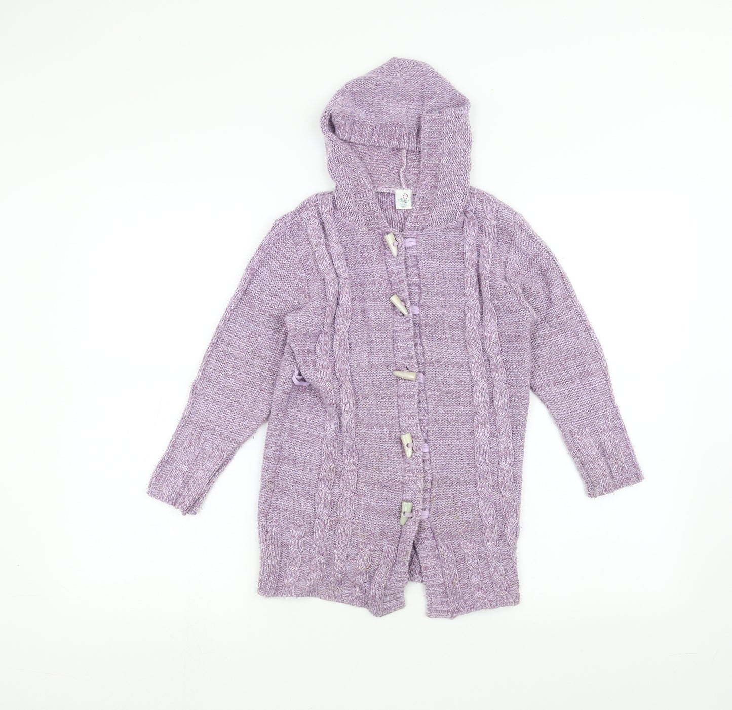 Adams Girls Purple   Jacket Coatigan Size 7 Years