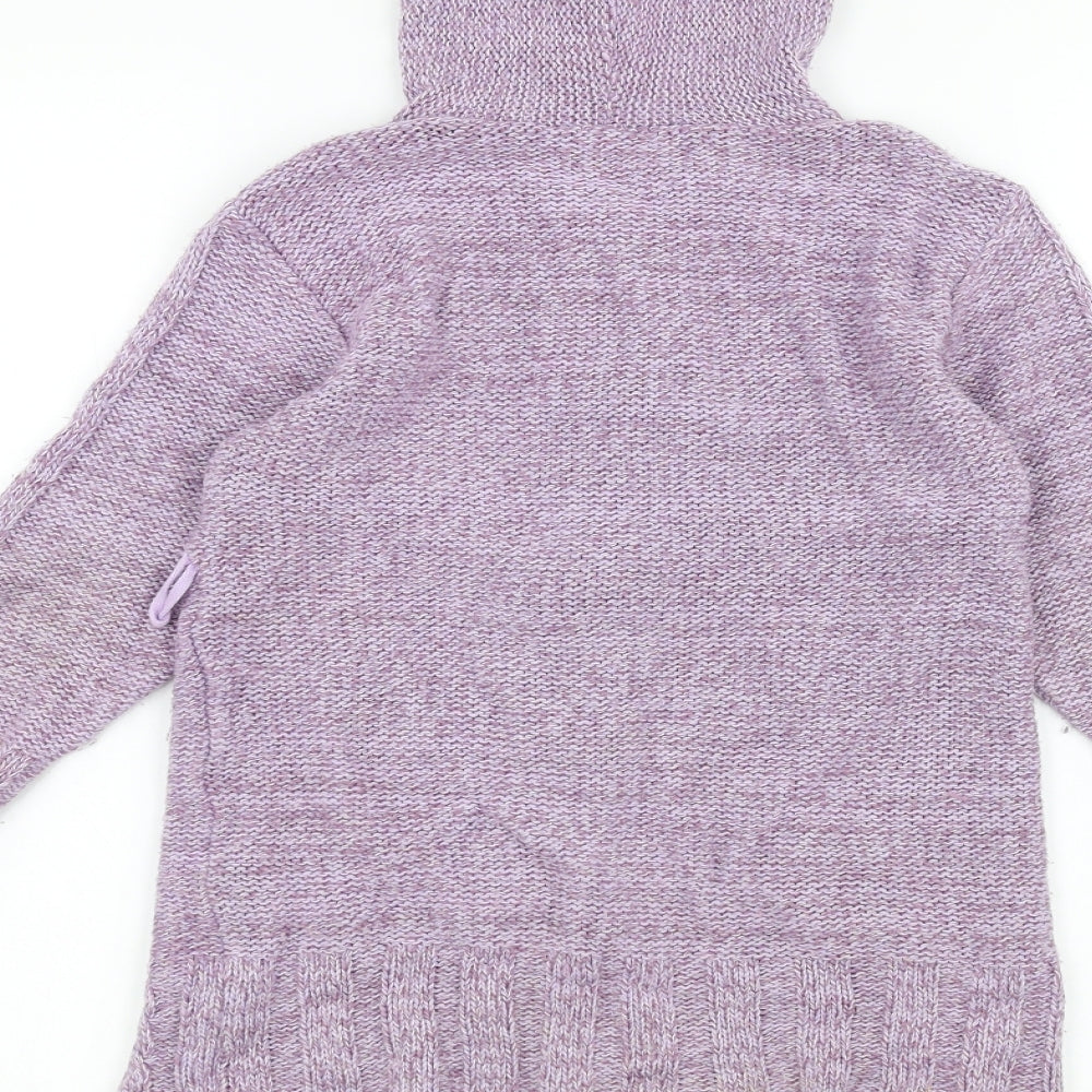 Adams Girls Purple   Jacket Coatigan Size 7 Years