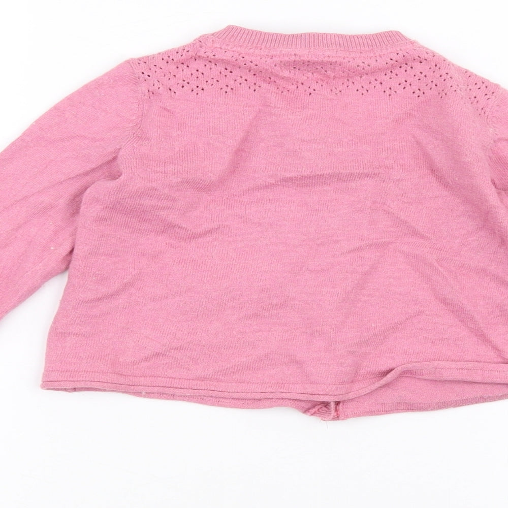 NEXT Girls Pink   Cardigan Jumper Size 4-5 Years