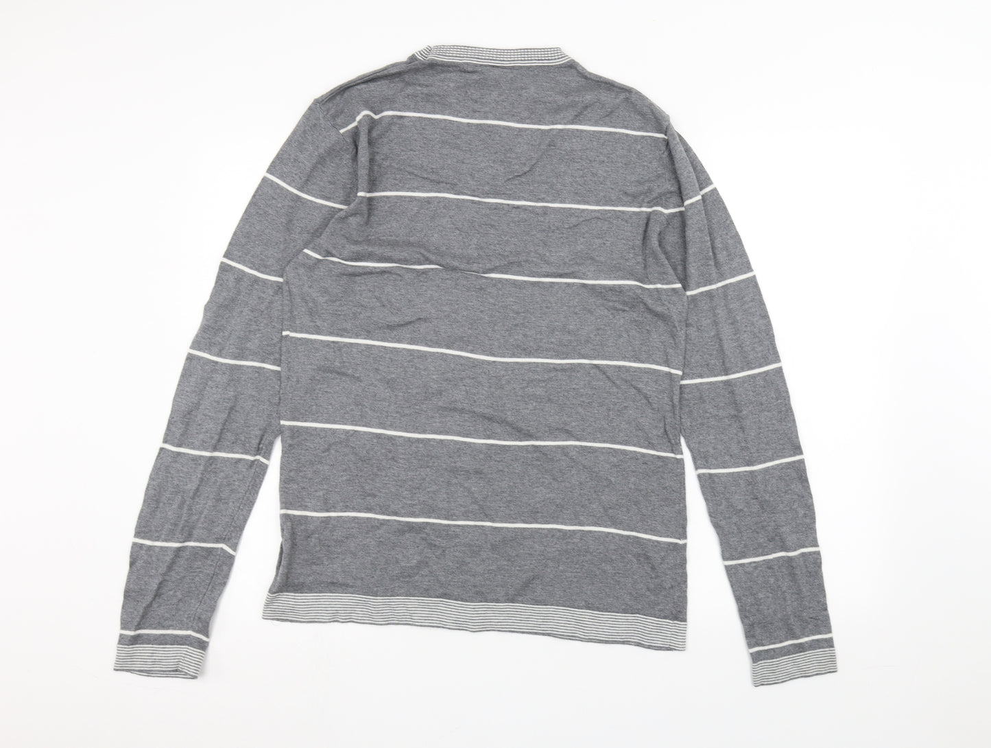 Kangol Mens Grey Striped   T-Shirt Size L